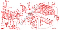BLOCO CILINDROS/CARTER OLEO(1.4L) para Honda CIVIC 1.4 COMFORT 5 portas transmissão inteligente 2010