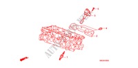 BOBINA DE ORIFICIO DE BUJAO(1.4L) para Honda CIVIC 1.4 BASE 5 portas 6 velocidades manuais 2010