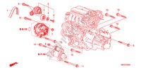 ESTAI DO ALTERNADOR(1.4L) para Honda CIVIC 1.4 SPORT 5 portas transmissão inteligente 2010