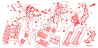 PEDAL(D.) para Honda CIVIC 1.8 SE 5 portas automática de 5 velocidades 2010