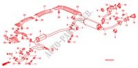 TUBO ESCAPE/SILENCIADOR(1.8L) para Honda CIVIC 1.8 EXECUTIVE 5 portas 6 velocidades manuais 2009