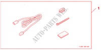 USB CORD ATT para Honda CIVIC 2.2 ES 5 portas 6 velocidades manuais 2010
