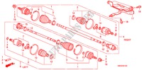 VEIO TRANSMISSAO FRENTE(1.4L) para Honda CIVIC 1.4 GT 5 portas transmissão inteligente 2010