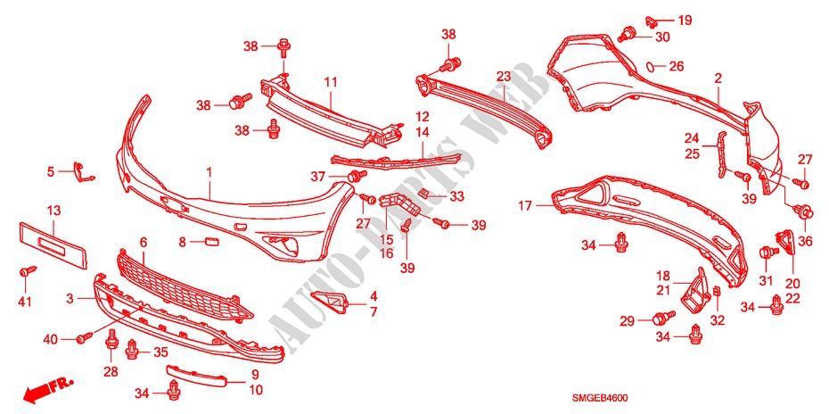 PARA CHOQUES para Honda CIVIC 1.4 BASE 5 portas 6 velocidades manuais 2010