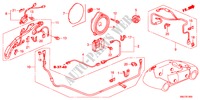 ANTENA RADIO(LH) para Honda CIVIC 1.4GT 5 portas transmissão inteligente 2011