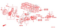 BOMBA AGUA(1.4L) para Honda CIVIC 1.4GT    AUDIOLESS 5 portas transmissão inteligente 2011