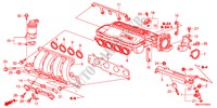 COLECTOR ADMISSAO(1.4L) para Honda CIVIC 1.4GT 5 portas transmissão inteligente 2011