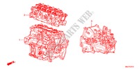 CONJ. MOTOR/CONJ. CAIXA VELOCIDADES(1.4L) para Honda CIVIC 1.4GT 5 portas 6 velocidades manuais 2011