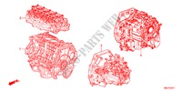 CONJ. MOTOR/CONJ. CAIXA VELOCIDADES(1.8L) para Honda CIVIC 1.8EXE 5 portas automática de 5 velocidades 2011