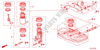 DEPOSITO COMBUSTIVEL(1.4L)(1.8L) para Honda CIVIC 1.8S 5 portas automática de 5 velocidades 2011