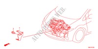 ESTEIO DO ARNES DO MOTOR(1.4L) para Honda CIVIC 1.4GT    AUDIOLESS 5 portas 6 velocidades manuais 2011