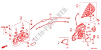FECHOS PORTAS TRASEIRAS/MANIVELA EXTERNA para Honda CIVIC 1.4GT 5 portas transmissão inteligente 2011