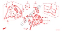 FORRO LAT. PORTA MALAS para Honda CIVIC 1.4SPORT 5 portas transmissão inteligente 2011