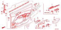 FORRO PORTA FRENTE(LH) para Honda CIVIC 1.4GT 5 portas transmissão inteligente 2011