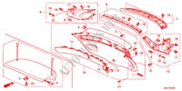 FORRO PORTA TRASEIRA para Honda CIVIC 2.2SPORT 5 portas 6 velocidades manuais 2011
