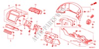 GUARNICAO PAINEL INSTRU.(D.)(LADO CONDUTOR) para Honda CIVIC 1.4GT 5 portas transmissão inteligente 2011