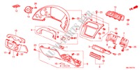 GUARNICAO PAINEL INSTRU.(LH)(LADO CONDUTOR) para Honda CIVIC 1.4SPORT 5 portas transmissão inteligente 2011