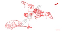INTERRUPTOR COMBINADO para Honda CIVIC 1.8GT    AUDIOLESS 5 portas automática de 5 velocidades 2011
