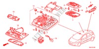 LUZ INTERIOR para Honda CIVIC 1.8EX 5 portas automática de 5 velocidades 2011
