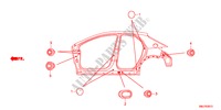 OLHAL(LATERAL) para Honda CIVIC 1.8GT    AUDIOLESS 5 portas automática de 5 velocidades 2011