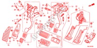 PEDAL(LH) para Honda CIVIC 1.4GT 5 portas transmissão inteligente 2011