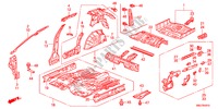 PISO/PAINEIS INTERIORES para Honda CIVIC 1.4GT 5 portas transmissão inteligente 2011