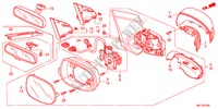 RETROVISOR para Honda CIVIC 1.8GT 5 portas automática de 5 velocidades 2011
