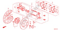 TRAVAO TRASEIRO para Honda CIVIC 1.8GT 5 portas automática de 5 velocidades 2011