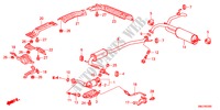 TUBO ESCAPE/SILENCIADOR(1.4L) para Honda CIVIC 1.4BASE 5 portas transmissão inteligente 2011