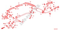 TUBO ESCAPE/SILENCIADOR(1.8L) para Honda CIVIC 1.8EXE   AUDIOLESS 5 portas automática de 5 velocidades 2011
