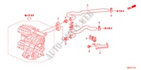 TUBO FLEXIVEL LAVA(1.8L)(D.) para Honda CIVIC 1.8S 5 portas automática de 5 velocidades 2011