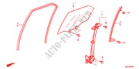 VIDRO PORTAS TRASEIRAS/REGULADOR para Honda CIVIC 2.2COMFORT 5 portas 6 velocidades manuais 2011