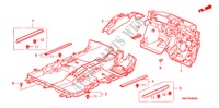 TAPETE PISO para Honda CIVIC 1.8 TYPE S 3 portas 6 velocidades manuais 2009
