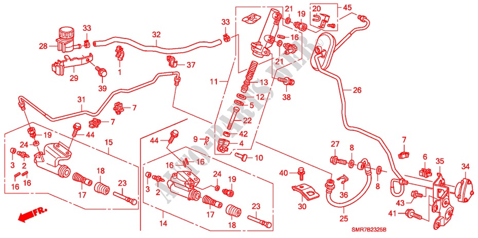 BOMBA PRINCIPAL EMBRAIA. (D.) (2.0L) para Honda CIVIC 2.0 TYPE R 3 portas 6 velocidades manuais 2008