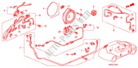 ANTENA RADIO(LH) para Honda CIVIC 1.8 TYPE-S 3 portas transmissão inteligente 2010
