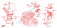 APOIOS MOTOR(1.4L) para Honda CIVIC 1.4 TYPE-S    PLUS 3 portas 6 velocidades manuais 2011