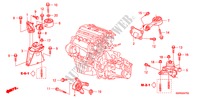 APOIOS MOTOR(2.0L) para Honda CIVIC 2.0 TYPE-R    PLUS 3 portas 6 velocidades manuais 2011