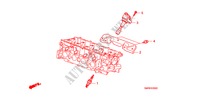 BOBINA SUPERIOR DA VELA(1.4L) para Honda CIVIC 1.4 TYPE-S 3 portas transmissão inteligente 2011