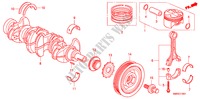 CAMBOTA/PISTAO(2.0L) para Honda CIVIC 2.0 TYPE-R 3 portas 6 velocidades manuais 2011