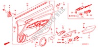FORRO PORTA(LH) para Honda CIVIC 1.8 TYPE-S    PLUS 3 portas 6 velocidades manuais 2011