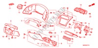 GUARNICAO PAINEL INSTRU.(LH)(LADO CONDUTOR) para Honda CIVIC 1.4 TYPE-S 3 portas 6 velocidades manuais 2011