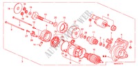MOTOR ARRANQUE(DENSO)(1.8L) para Honda CIVIC 1.8 BASE 3 portas transmissão inteligente 2010