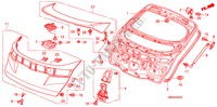 PORTA TRASEIRA para Honda CIVIC 1.4 TYPE-S 3 portas 6 velocidades manuais 2011