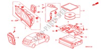 SISTEMA DE NAVEGACAO(LH) para Honda CIVIC 2.0 TYPE-R   CHAMP 3 portas 6 velocidades manuais 2011
