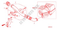 TUBO DE ADMISSAO DE AR(1.4L) para Honda CIVIC 1.4 TYPE-S 3 portas transmissão inteligente 2011