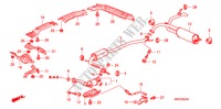 TUBO ESCAPE/SILENCIADOR(1.4L) para Honda CIVIC 1.4 BASE 3 portas 6 velocidades manuais 2011