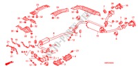 TUBO ESCAPE/SILENCIADOR(2.0L) para Honda CIVIC 2.0 TYPE-R    PLUS 3 portas 6 velocidades manuais 2010