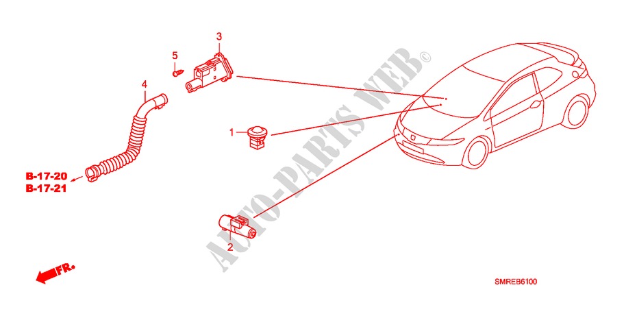 AR CONDICIONADO(SENSOR) para Honda CIVIC 1.4 BASE 3 portas transmissão inteligente 2010