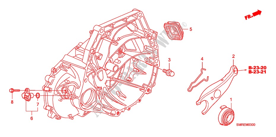 DESENGATE EMBRAIAGEM(1.4L)(1.8L) para Honda CIVIC 1.4 TYPE-S    PLUS 3 portas transmissão inteligente 2010