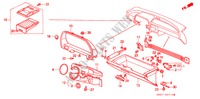 GUARNICAO PAINEL INSTRU.(LH) para Honda CONCERTO 1.6I 4 portas automática de 4 velocidades 1993